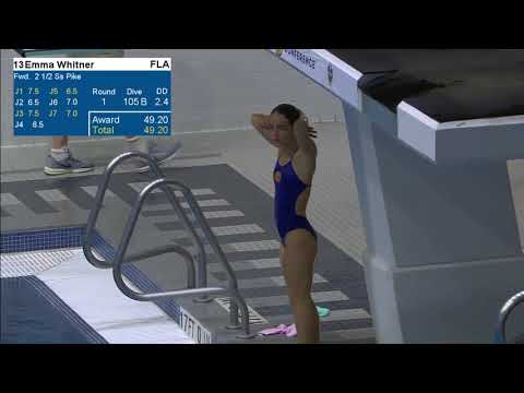 2018 SEC Champs Women 3m Dive Prelim 720p60