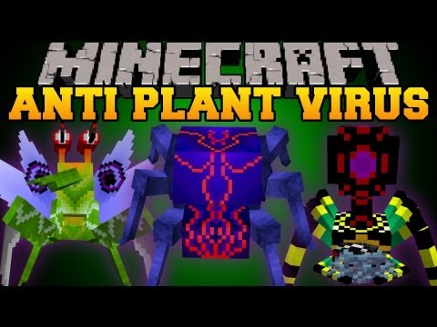 Minecraft Mod Showcase - Anti Plant Virus Mod - BOSSES, MOBS, BIOME, UNIQUE ITEMS