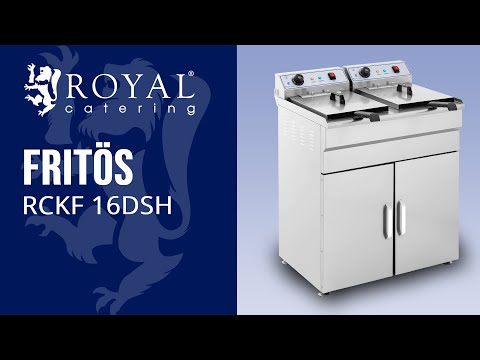 video - Fritös - Dubbel - 2 x 16 liter - 400 V - Underskåp