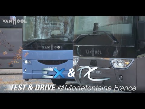 Van Hool Test Drive  EX & TX @ Mortefontaine France
