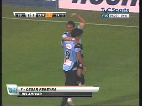 Belgrano 1 - 1 Rosario Central. Gol de Pereyra (Audio Cadena3)