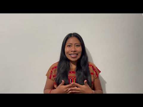 La actriz mexicana Yalitza Aparicio saluda el Decenio Internacional de las Lenguas Indigenas