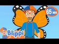 Fly Fly Fly Butterfly | BLIPPI | Educational Songs For Kids