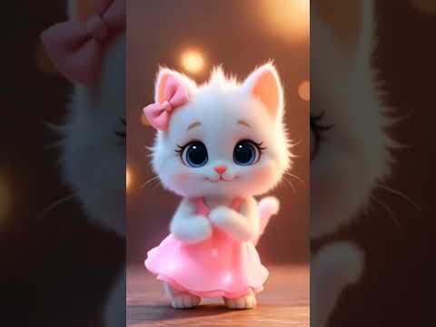 "cute kitten dance -😊🐾dhinka chika dhinka chika cat dance #cute #kitty #catplay #cutecat #shorts