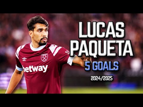 Lucas Paquetá - All 5 Goals for West Ham United - 2024/2025