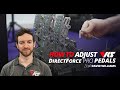 How to adjust the VRS DirectForce PRO Pedals Tutorial by David Williams