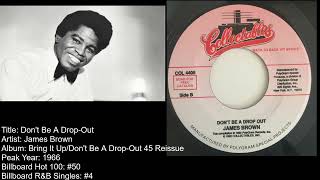 James Brown: Don't Be A Drop-Out