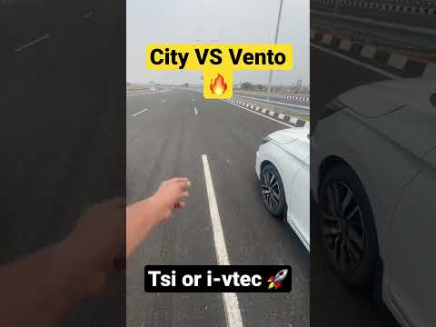 Honda city VS vento🤍♥️ #car #share #best #viral #youtubeshorts #youtube #dragrace #acceleration