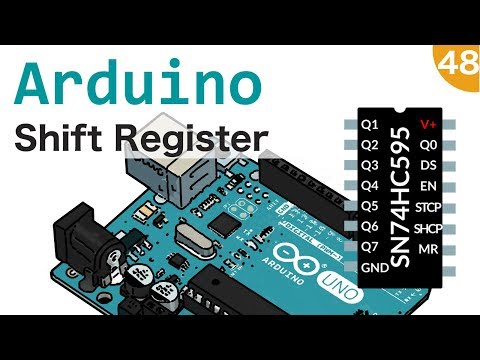 Usare un registro a scorrimento shift register con Arduino - #48