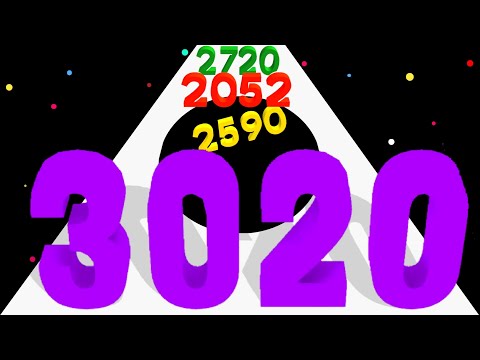 HOLE NUMBER RUN 3D - Level Up Number, Stack Master Max Level ASMR Gameplay