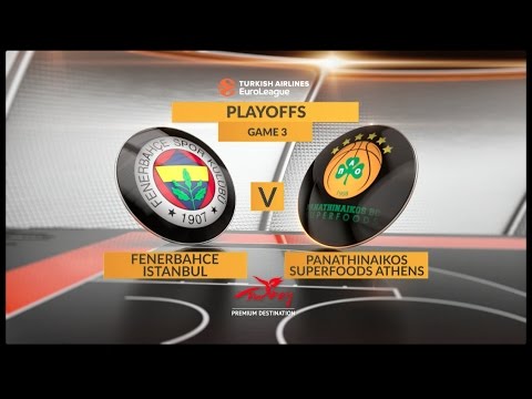 EuroLeague Highlights Playoffs 3: Fenerbahce Istanbul 79-61 Panathinaikos Superfoods Athens