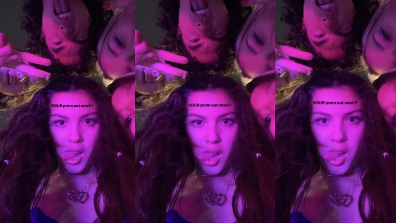 Olivia Rodrigo Sour Prom Instagram Story | Conan Gray, Madison Hu, Lydia Night, Iris Apatow