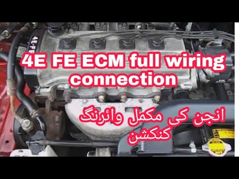 4E FE ECM full wiring connection Urdu Hindi English