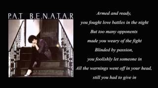 Promises in the dark - Pat Benatar  (with Lyrics)