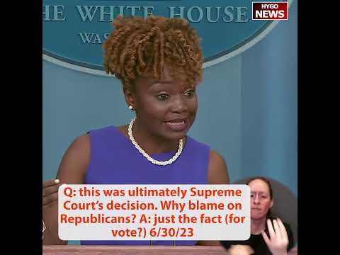Q: this was ultimately Supreme Court's decision. Why blame on Republicans? A: just fact (for vote?)