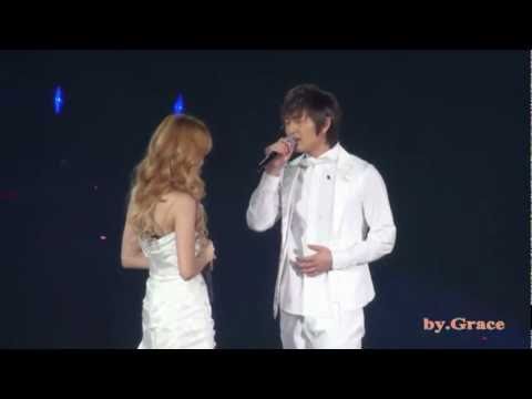 [Fancam]100417 Jessica(SNSD)&Onew(SHINee)-One Year Later(1 년 後)@1st Asia tour in Shanghai