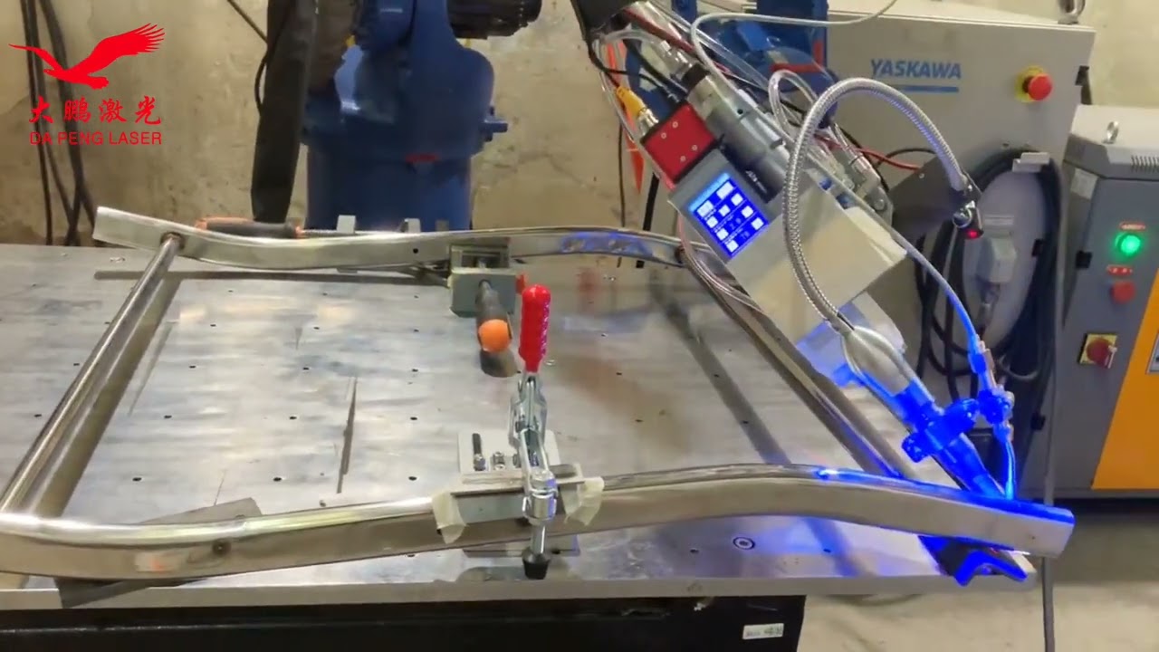 Automatic Fiber Laser Welding Robot 2#robot #dplaser