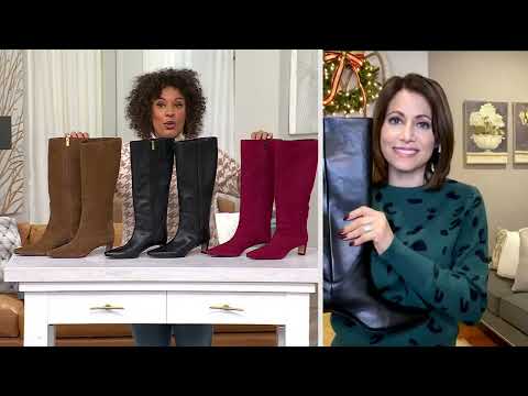 Vince Camuto Leather or Suede Tall Boots- Avriah on QVC
