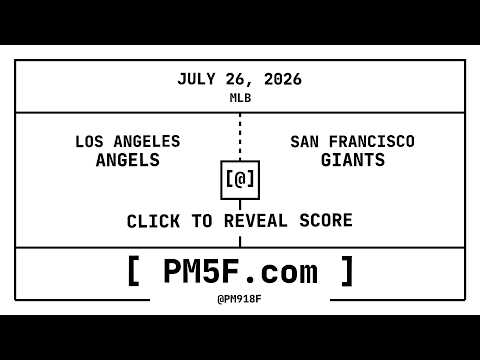 Sf Giants Boxscore