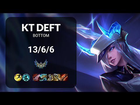 KT Deft Caitlyn vs Miss Fortune BOTTOM - KR CHALLENGER Patch 14.17