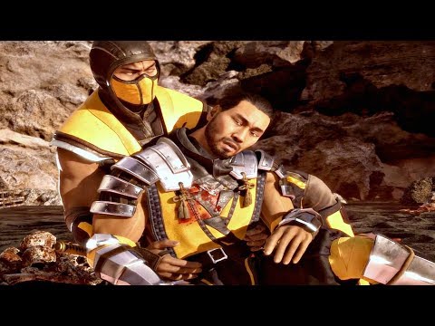 MORTAL KOMBAT 11 - Death of Scorpion Master Hasashi Cutscene (MK11 2019) PS4 Pro