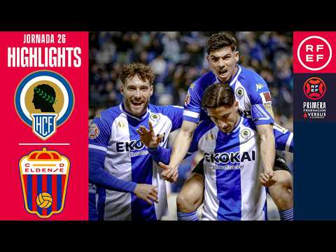 Resumen #PrimeraFederación | Hércules CF 2-1 CD Eldense | Jornada 26 | Temporada 2025/2026