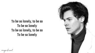 Video thumbnail of "Harry Styles - To Be So Lonely (Lyrics)"