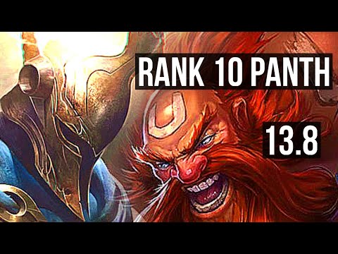 PANTHEON vs GRAGAS (TOP) | Quadra, 1100+ games, 1.2M mastery, 9/2/3 | KR Challenger | 13.8