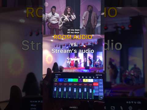 Room audio vs stream’s audio with Behringer x32 #livesoundengineer #soundengineer