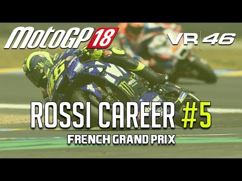 VERY NARROW MARGINS | MotoGP 18 Rossi Career Mode: Race 5 - Le Mans