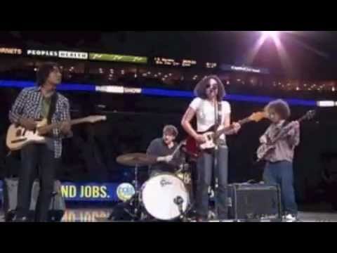 Mia Borders at Hornets Halftime Show