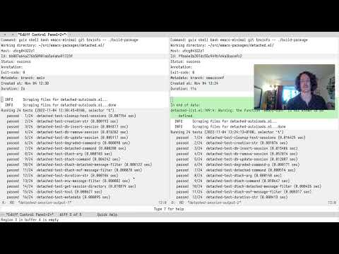 EmacsConf 2022: Getting detached from Emacs - Niklas Eklund (he/him)
