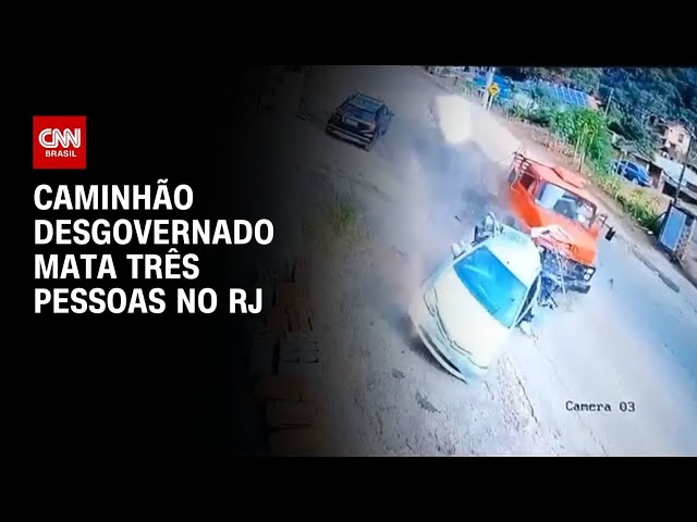 Vídeo: Caminhão desgovernado mata três pessoas no Rio de Janeiro | CNN NOVO DIA