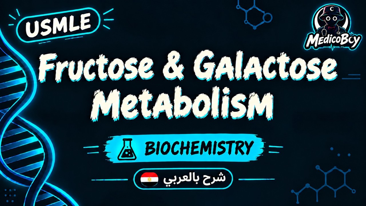 Fructose & Galactose Metabolism and Associated Diseases | USMLE Step 1 | شرح بالعربي