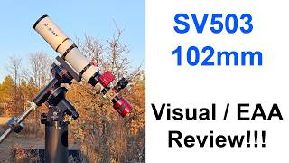SVbony SV503 102mm Visual / EAA Review, The ONLY Telescope You Need???