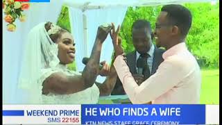 KTNs Fridah Mwakas wedding in Kilifi a host of KTN News staff graced the wedding