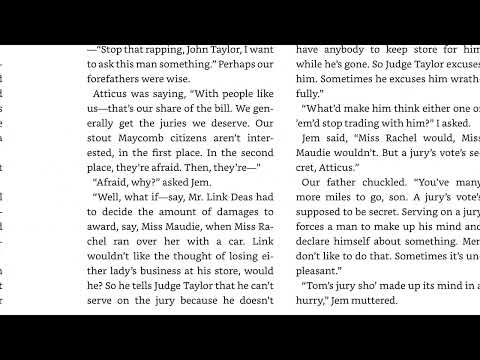 To Kill a Mockingbird - Chapter 23