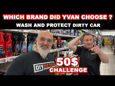 $50 Challenge Pan gives Yvan a budget to wash and wax with inexpensive products. #50dollarchallenge