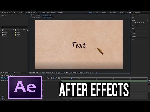 After Effects Tutorial Handwriting Effect Animation | Handwriting Effect in After Effects