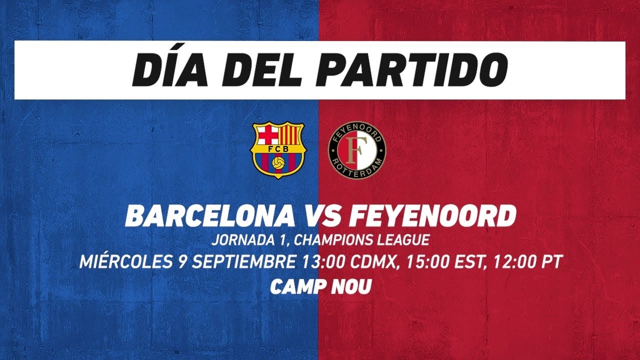 Barcelona vs Feyenoord, frente a frente: Champions League