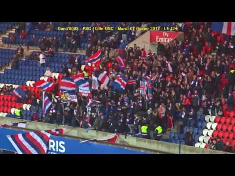 PSG / Lille OSC 07.02.2017 : 2-1 (L1 J24) 3/6 : Tour de chauffe des Ultras
