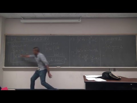 Math 209 Lecture 2 - Integration review and ordinary differential equations part 1