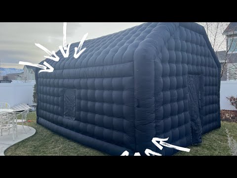 PARTY TIME! WARSUN Large Black Inflatable Night Club Review! 🎉🎪  20x16.5x12Ft Inflatable Party Tent
