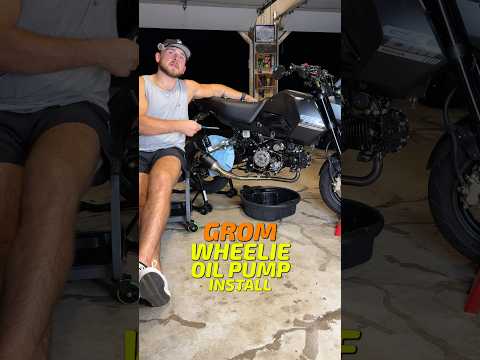 2025 Honda Grom MODS & UPGRADES - GromBeardo High Flow Wheelie Oil Pump Install 🏍️💨