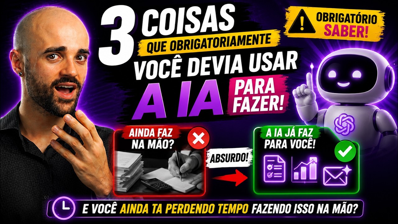 3 Coisas que Você Já Deveria Usar IA Para Fazer Hoje