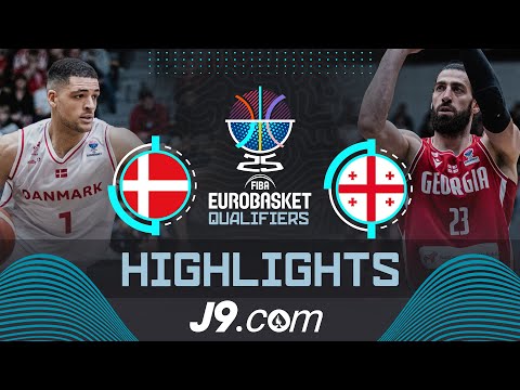 Denmark 🇩🇰 vs Georgia 🇬🇪 | J9 Highlights | FIBA EuroBasket 2025 Qualifiers
