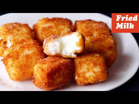 Melt in your Mouth Fried Milk Recipe, Eggless & Without Oven, Spanish Leche Frita Recipe, Dessert