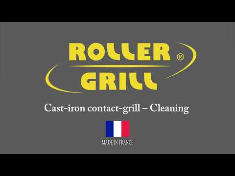 Cast-iron contact grill  large model for hamburgers and steaks