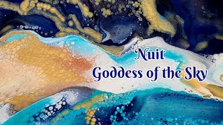 Nuit: Great Goddess of the Sky ✨️ Beautiful &amp; Ethereal Acrylic Landscape FlipCup Pour