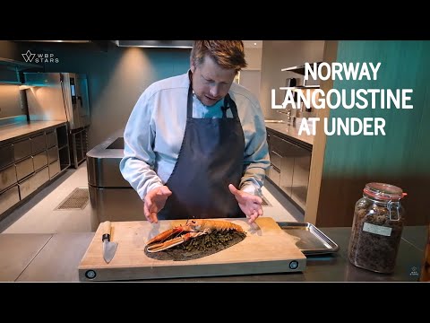 Amazing Norway LANGOUSTINE prepared 5,5 meters UNDER sealevel